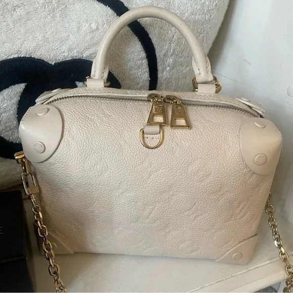 Louis Vuitton white monogram empriente petite Malle Souple - Picture 2 of 12